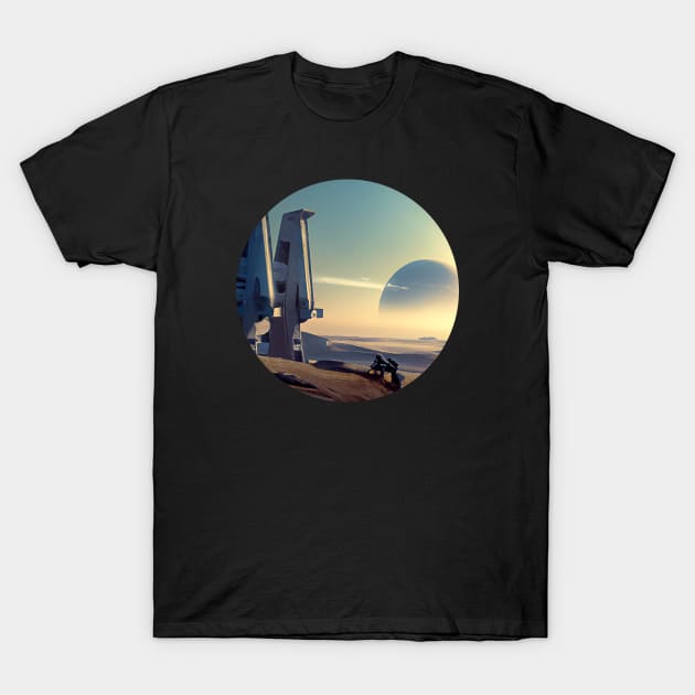 Future world Art Print T-Shirt by vectrus